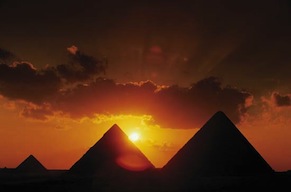 The three Giza Pyramids