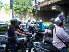 Taipei motorcyclists