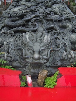 Taoist dragon staircase art